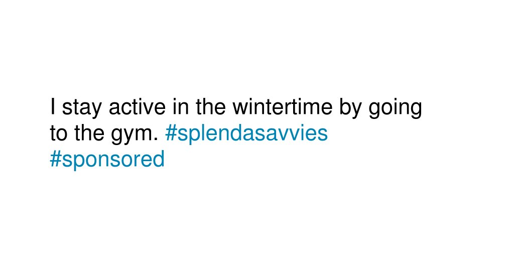 BillyWootang's tweet photo. Tell us your tips for staying active in the wintertime! #splendasavvies #sponsored https://t.co/fneGjSkMu3