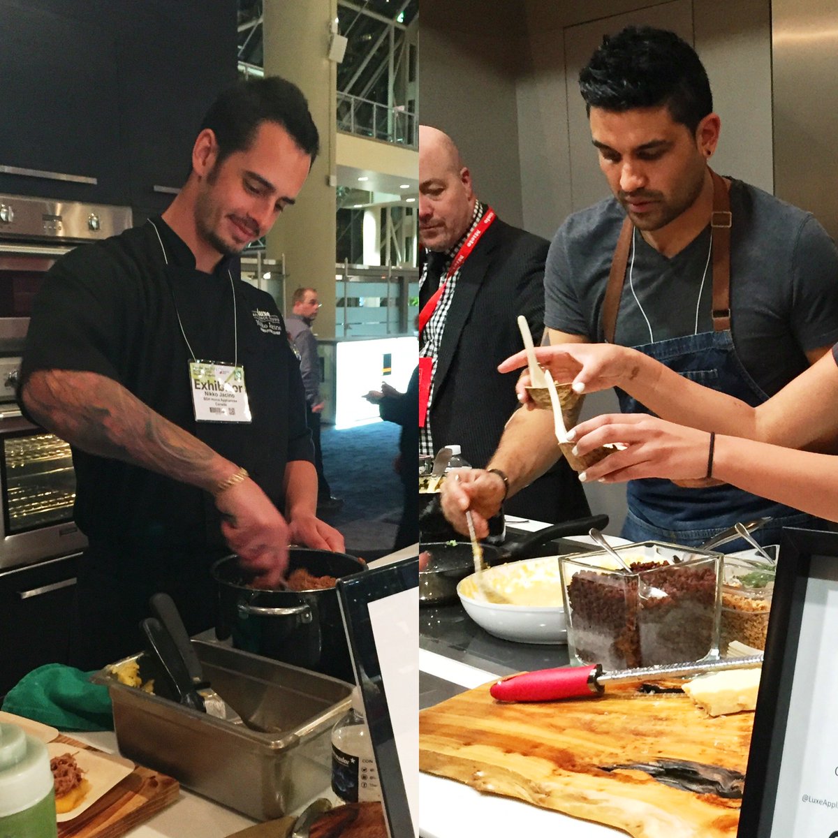 At #IDS16? Head to the #Thermador &amp; #Gaggenau booths for the #IDSCookOff, delicious food &amp; your chance to win!