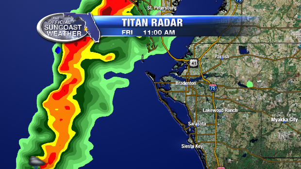 mysuncoast's tweet photo. Strong storms over Pinellas county moving to the south. Coastal Manatee county will see rain and wind by 11:30am https://t.co/la62bZjLRb