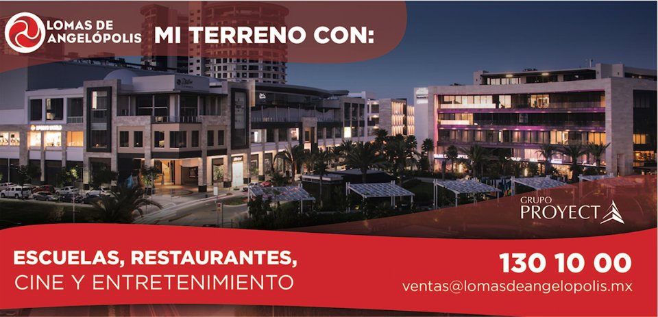 Lomas ofrece un vibrante centro de ciudad moderna, combinado con espacios para hacer compras o  tomar un café.