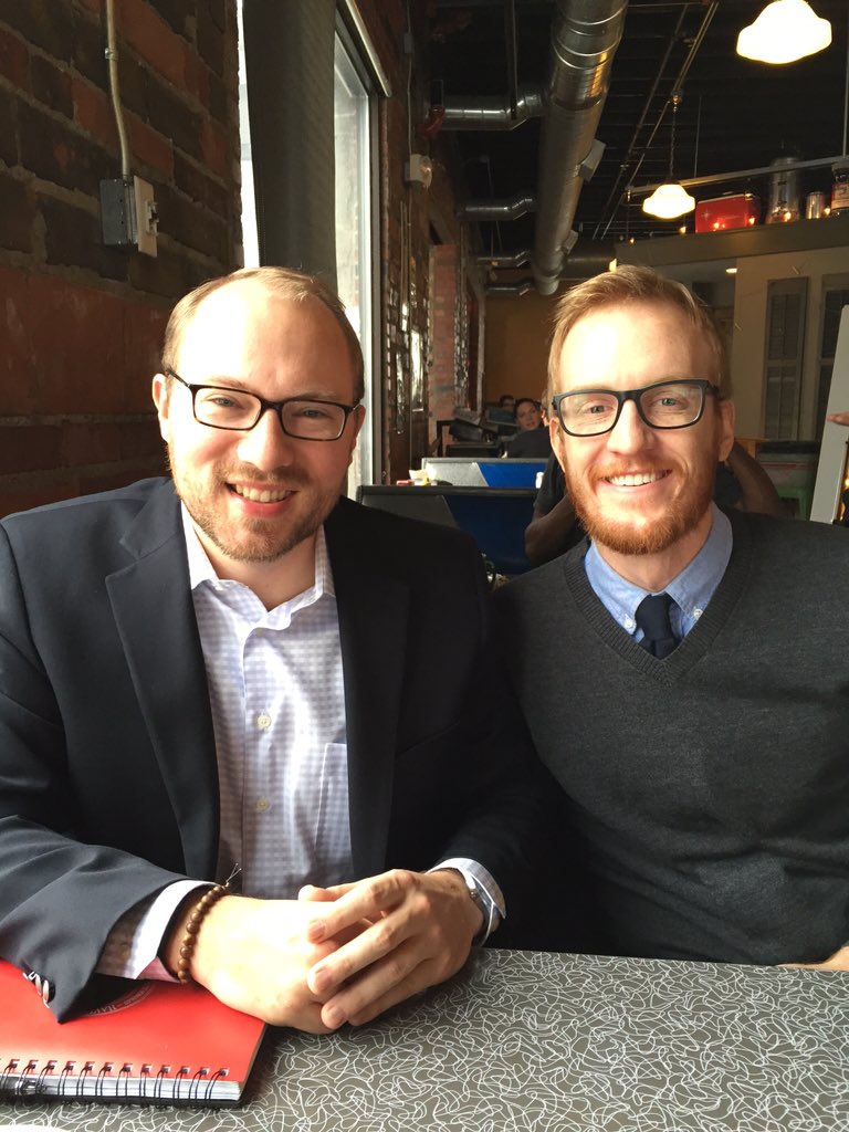 Great start to the day talking about <a href="/ELCA/">ELCA Lutherans</a> global mission with <a href="/AndrewELCA/">Andrew G. Steele</a> and @RealNateBerkas. <a href="/seiasynod/">Southeastern Iowa Synod</a> @ELCAGCS