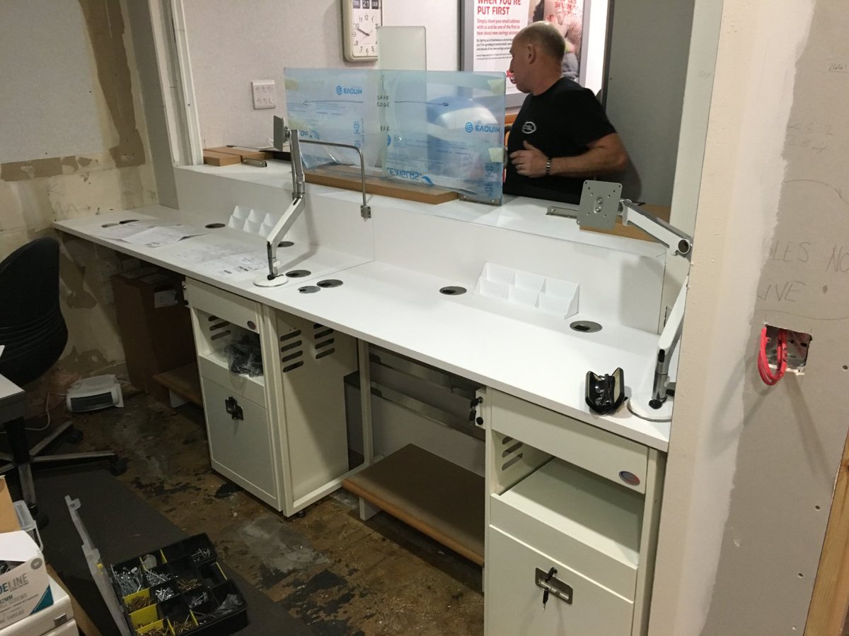 RoebuckHolmes's tweet photo. Another counter install for the Chelsea Building Society at their Worthing branch https://t.co/1VJHXAFlza