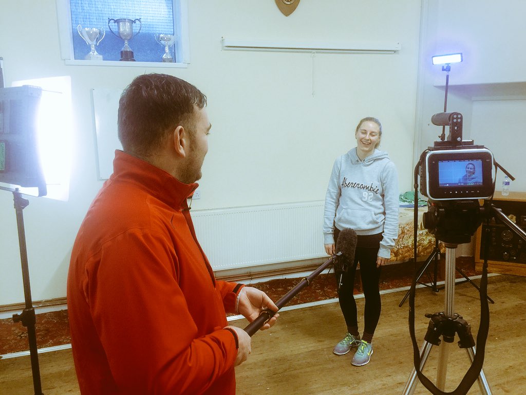 Great day of filming for #MerthyrGirlsCan with  @katiemgray2 <a href="/geraintjones/">Geraint Jones</a> Great sound boom skills <a href="/garethwynhughes/">Gareth Wyn Hughes</a>