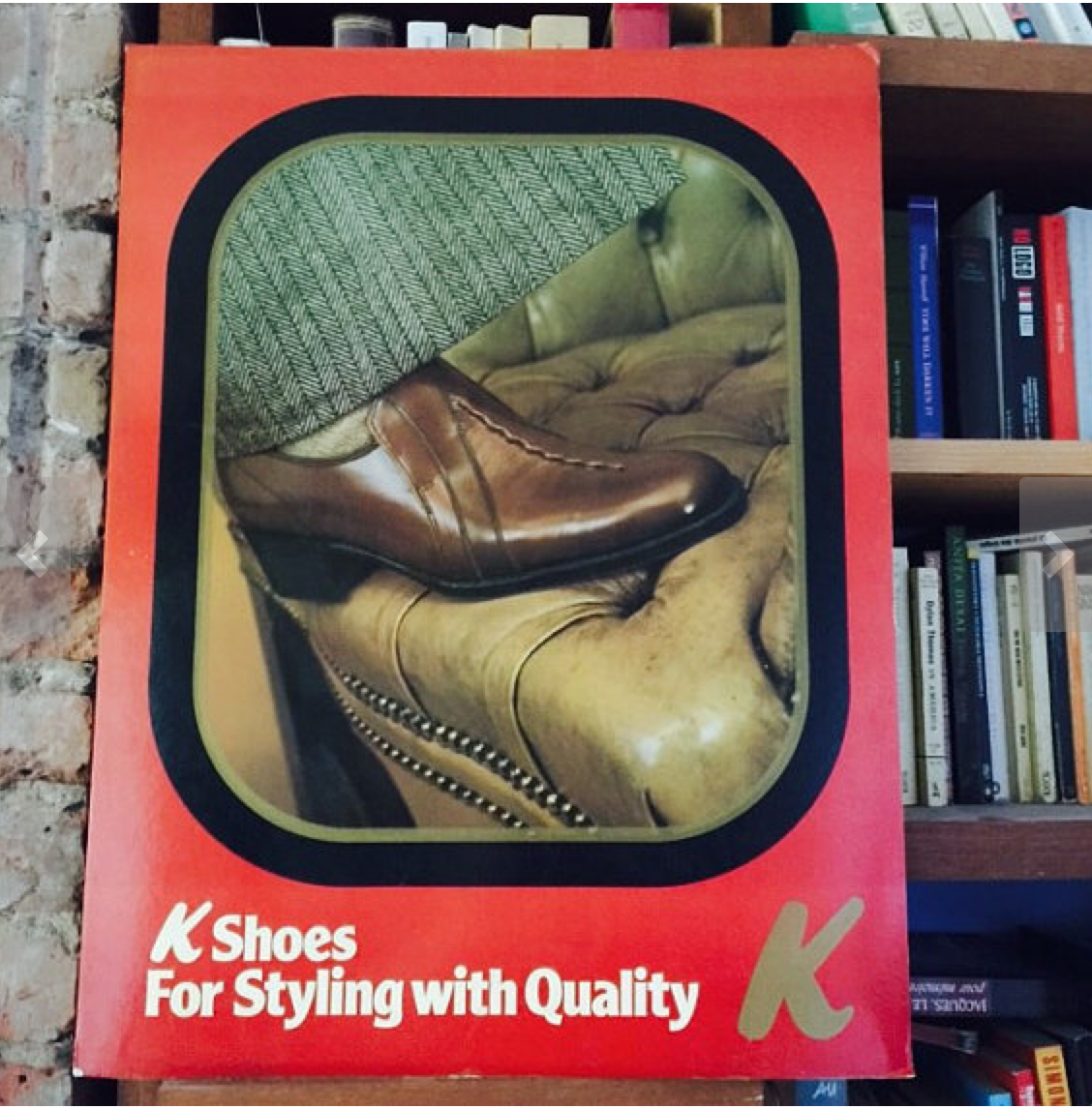 maisondeceleste's tweet photo. 1960s shop display panel for #kshoes #menswear #mensfashion - just glorious https://t.co/8xCtJmyUaG https://t.co/KD0FcXNORX