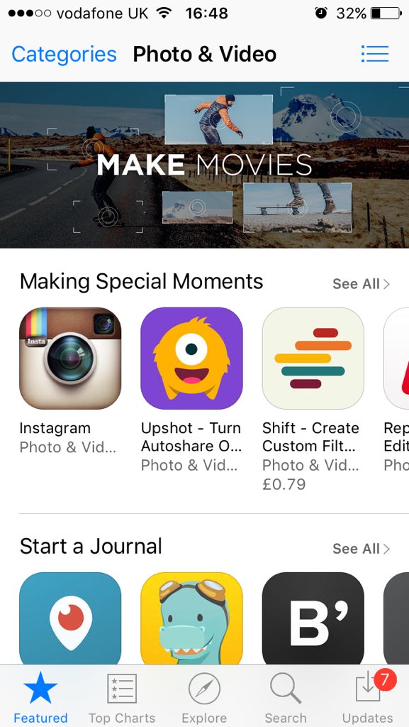 Instagram beat us to best app in the Photo &amp; Video category 😢