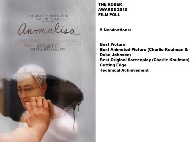 Congrats @keithcalder @snootyjess @charliekaufman on @Anomalisamovie 5 noms. Vote for it@ bit.ly/1QhORpu