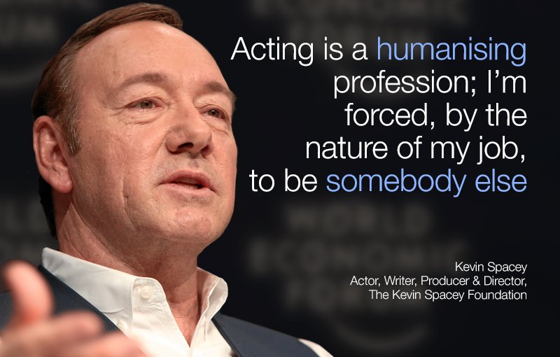wef's tweet photo. Politics should be about people coming together to accomplish amazing things @KevinSpacey https://t.co/WqrvaiSopJ https://t.co/qtKw3vFk9e