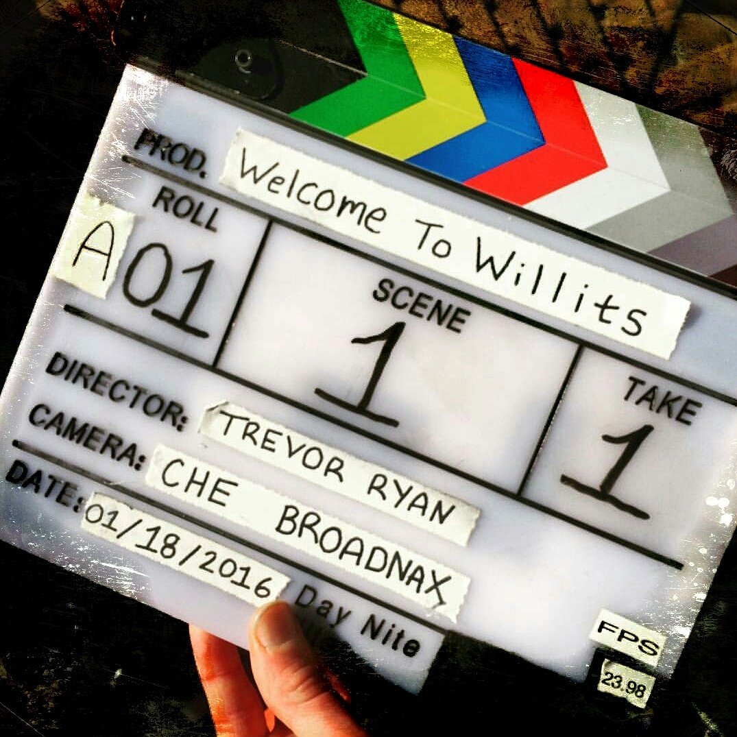 WillitsTheMovie's tweet photo. That's a wrap on Day 1 of #WelcomeToWillits! So grateful for everyone's support so far. #Film #Horror #SciFi https://t.co/BMa5itwbRJ