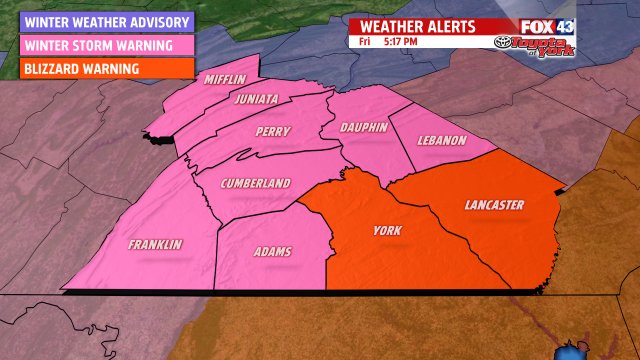 #BREAKING Blizzard Warning in effect for York and Lancaster counties. #FOX43snow via.fox43.com/FUVZP?utm_medi…