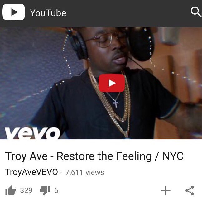 bsbdirty's tweet photo. "Restore The Feeling" Video on @WORLDSTAR &amp; @YouTube now 🎬 #BSBRecords #TroyAve https://t.co/Jygm0F9X6M