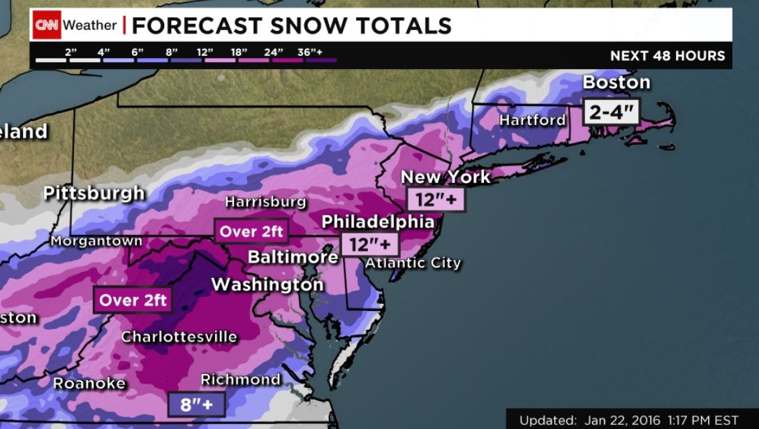 More than 6K flight cancellations reported for Friday &amp; Saturday as #Blizzard2016 hits East. cnn.it/1ndrge1