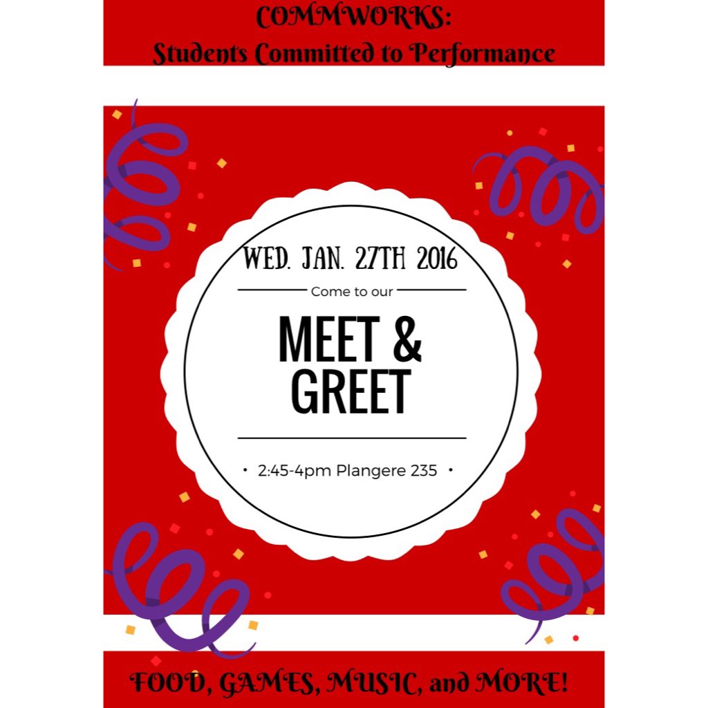 CommWorks_MU's tweet image. Come ring in the new semester with free food and awesome people! Next Wednesday! Don't miss it!