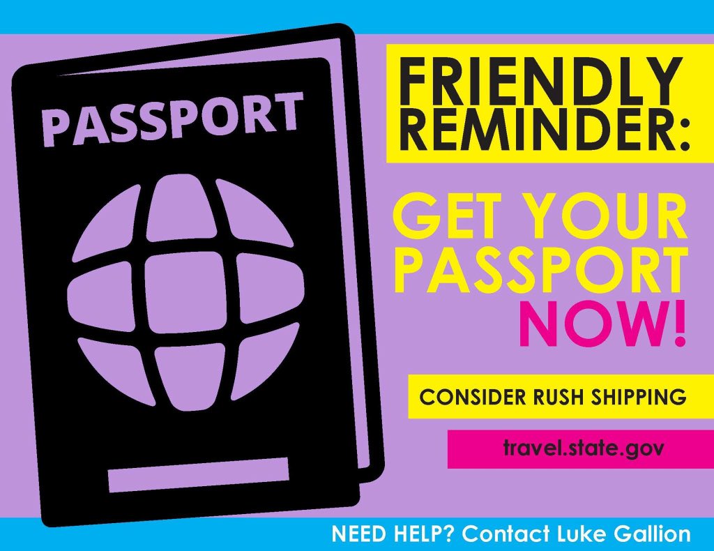 ButlerYMCA's tweet image. Gearing up for our spring break service trip to Jamaica. don't forget to get your passports!