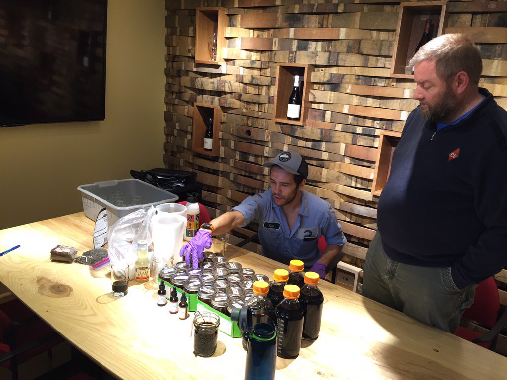 GooseIsland's tweet photo. Starting the process of selecting ingredients for 2016 BCS variants. 😬 https://t.co/cCrjyx8Do0