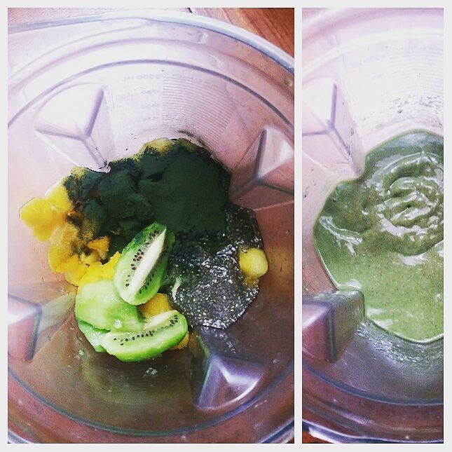 RisingVegan's tweet photo. Mango, kiwi, chia &amp; spirulina pudding #blackvegan #whatveganseat #food #highcarbvegan #vegansofig #veganfoodshare #… https://t.co/yyaV3eFEqb