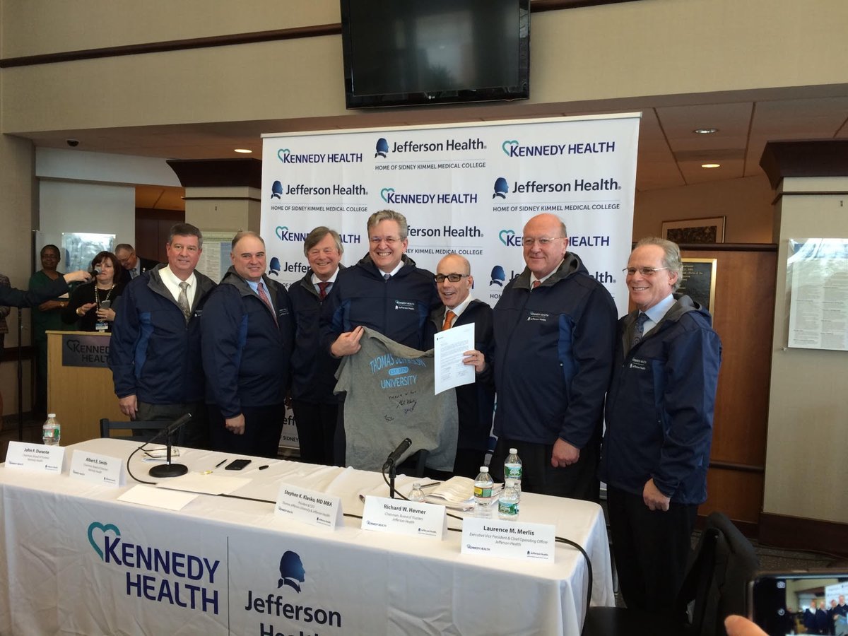 JeffHealthNJ's tweet photo. Celebrating a big #healthcare announcement with @TJUHospital
#kennedyforward  #NJ #Philly #health #NJHealth https://t.co/MYEFMlZWoC