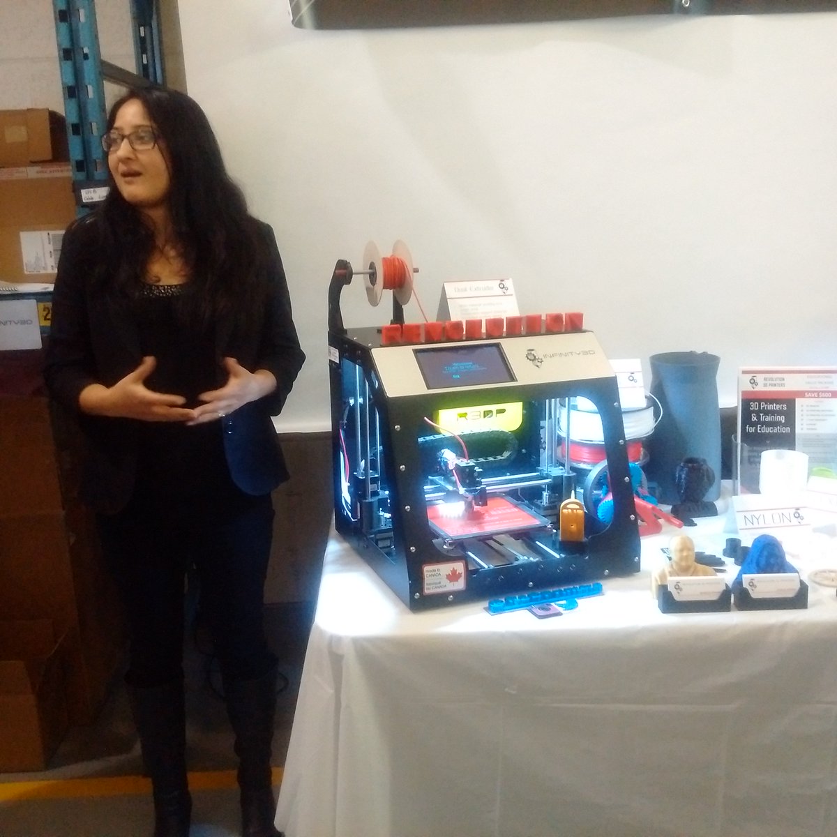 jht4x4's tweet photo. . 7th annual @penchamber Tour of Industry #TOI2016 @R3DPrinters fm home business to factory @SidneyBC More to come https://t.co/swVaY5M3Ca