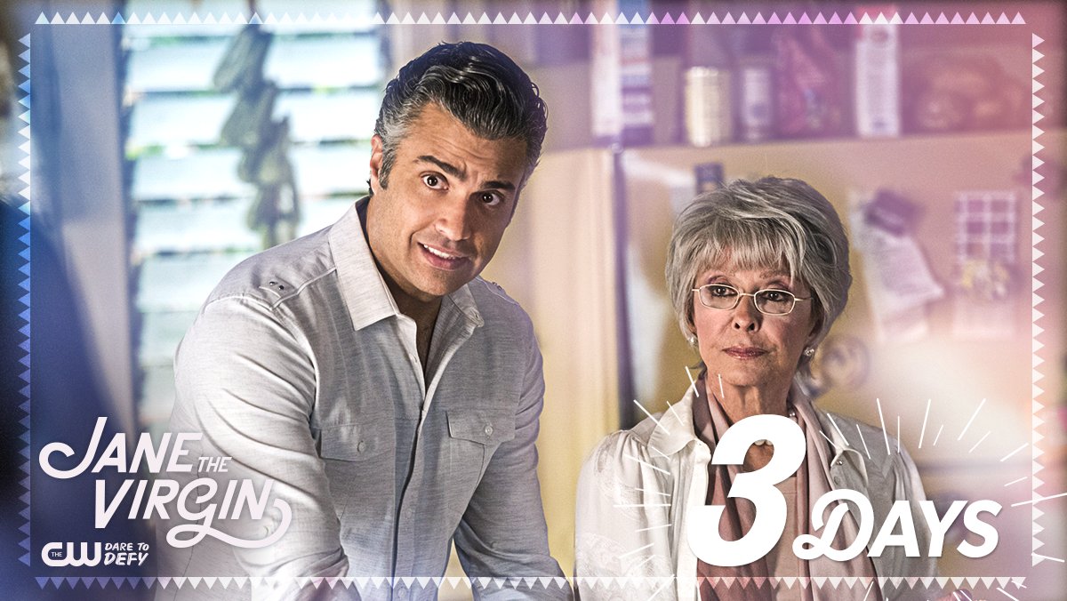 CWJaneTheVirgin's tweet photo. Secrets of the De La Vega family will be revealed when #JaneTheVirgin returns in just 3 DAYS! https://t.co/H8H7hIEiOp