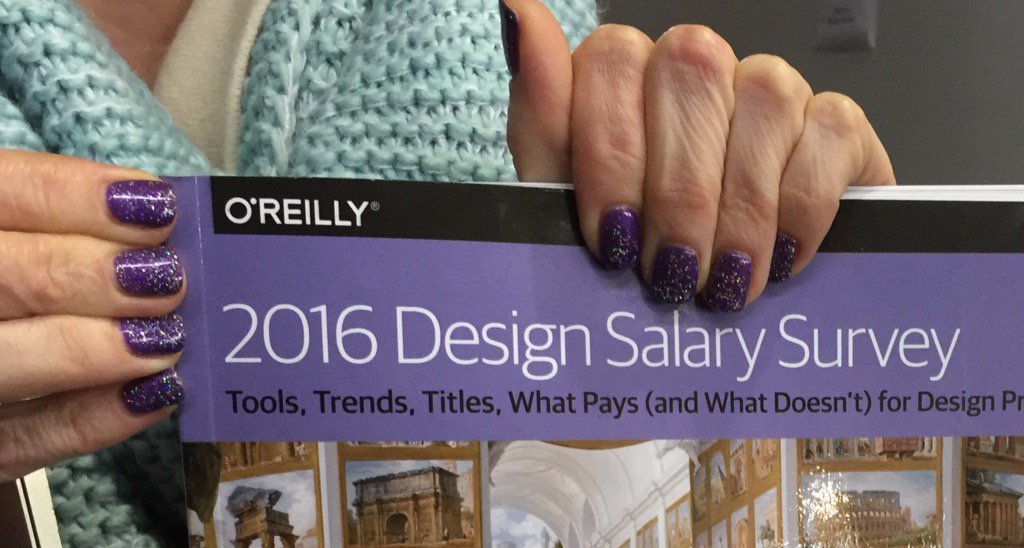 MaryTreseler's tweet image. Rockin O&apos;Reilly Design purple nails. #oreillydesign