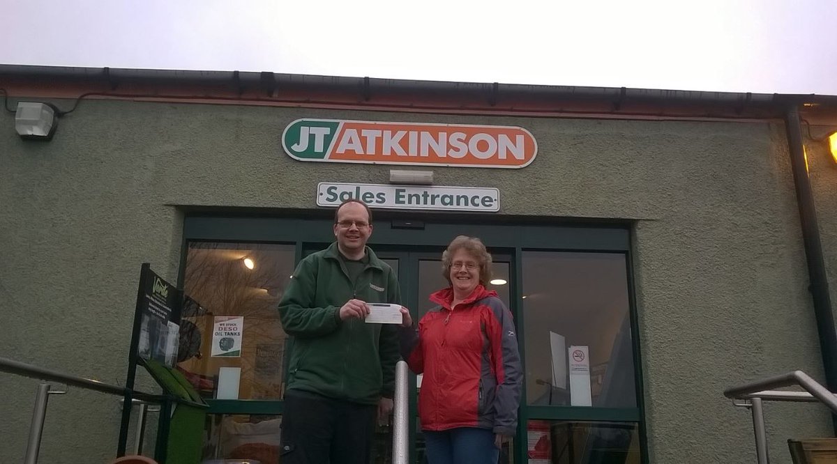 JTAtkinsonBM's tweet image. Here is Gary Holmes from our #KirkbyStephen branch presenting a cheque to the local @scouts group.