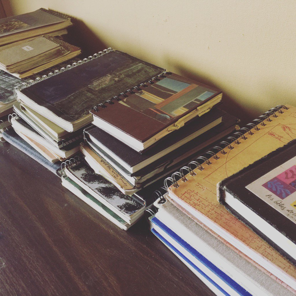 GoneStudio's tweet image. My #sketchbooks receding off into the distance.