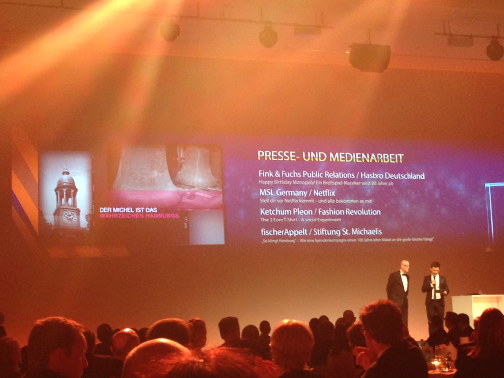 Leider mussten wir den Preis abgeben. Schade. Aber tolle Kampagne für Fashion Revolution. Glückwunsch!