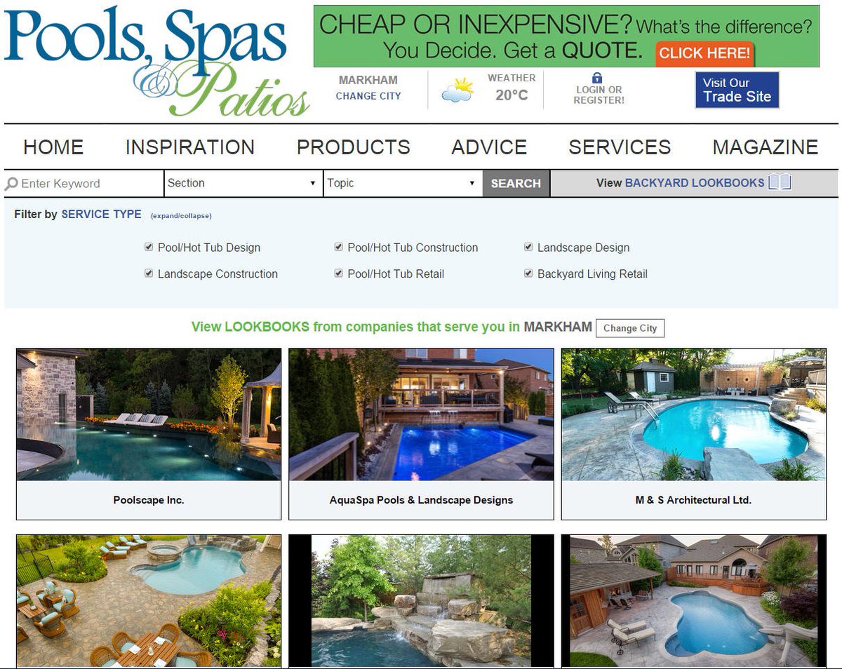 poolsspaspatios's tweet image. Planning a #backyard project? Let our #BackyardLookbooks inspire you buff.ly/1PmS9cd #ProProjects