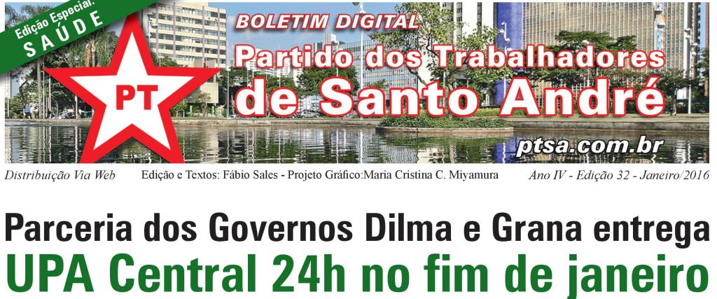 PT_SantoAndre's tweet photo. [#BoletimDigital] - Confira o mais novo Boletim do PT de Santo André - Saúde - https://t.co/QO69mZ1f3W https://t.co/Ea60Gk8HpM