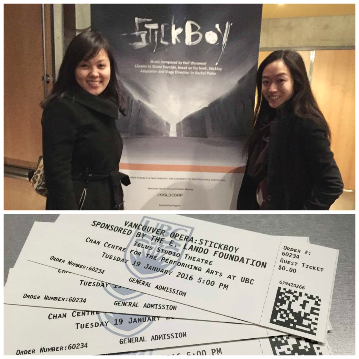 #StickBoy - Thanks <a href="/cbmaybin/">Colleen Maybin</a> for inviting us and <a href="/Koyczan/">Shane Koyczan</a> for the powerful #antibullying story! <a href="/VancouverOpera/">Vancouver Opera</a>