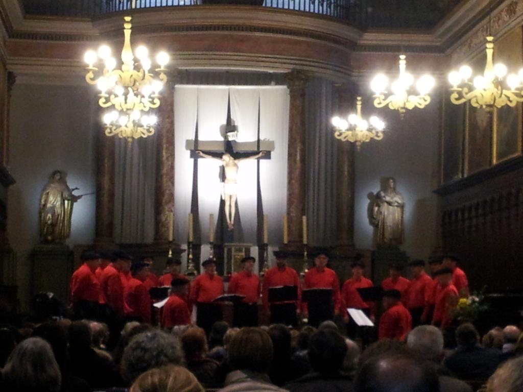 Olivier_API31's tweet photo. A l'église St Exupère de #Toulouse pour le concert évènement de la chorale les #MâlesAuChoeur de #Tolosa @jmlattes https://t.co/TiFD0OT7RE