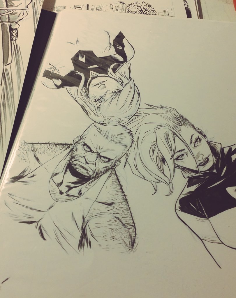 sanfordgreene's tweet photo. The original to the xmen #hiphopvariant paying homage to The @WeAreDeLaSoul classic #3fthigh @PlugWonDeLaSoul https://t.co/DdczPnkHia