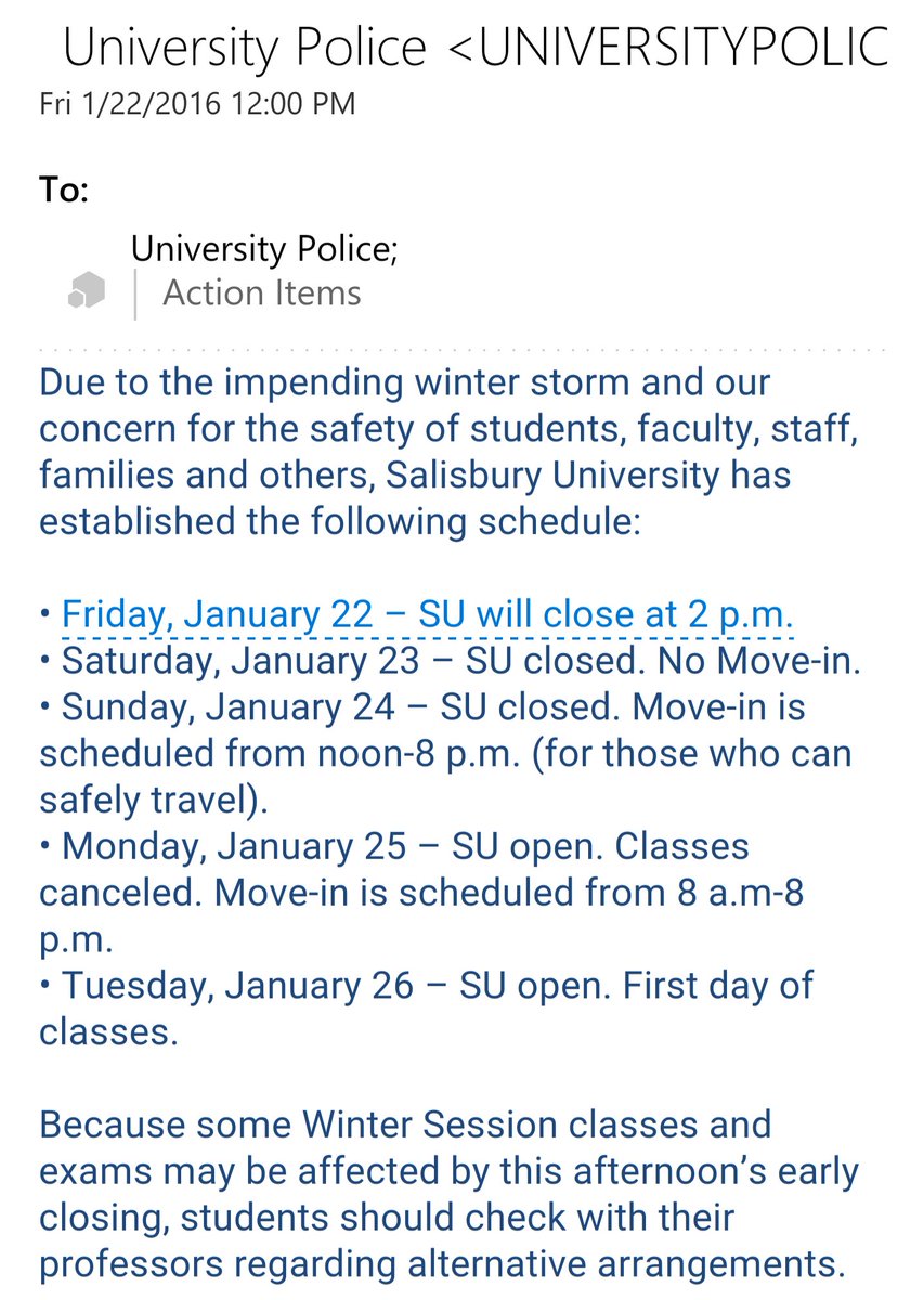 SUTV_News's tweet photo. Monday Classes closed due to weather. https://t.co/8SMkDOVLOB