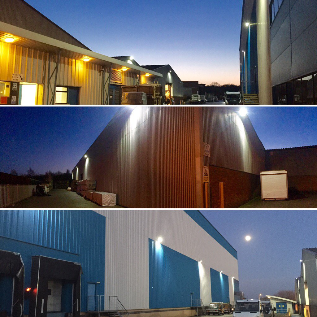 LindrickElec's tweet photo. New perimeter external LED flood lighting #lightning #worksop #lindrick #lindrickelectrical #electricians #LED https://t.co/s354ftl1d6
