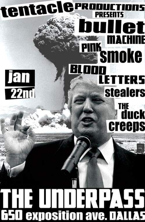 FREE on-site gated parking, $5 Cover
HAPPY HOUR til 9pm
$1 off most beers
$2 domestic draft pint
$3 well
$4 Fireball