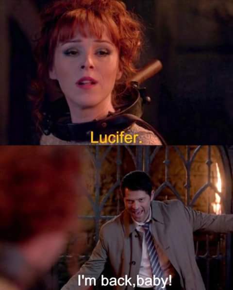 Ayakamoly44's tweet photo. #Supernatural😈what will happen with the arrival of Lucifer 😈after killing Rowena 😕he thrill 😉
#SPNFamily #snp11 https://t.co/DUHN4NdHsQ