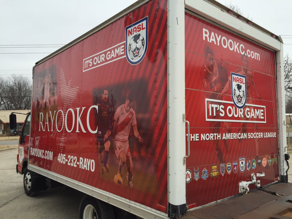 RayoOKC's tweet photo. Say hello to the Rayo OKC truck! https://t.co/LeSEWawRym