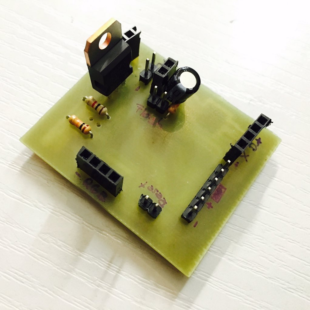terramultimedia's tweet photo. #tgifProject Level 2 im @netz39 : #esp8266 bekommt ein geätzes Bettchen! Steuert Leselampe, RGB Stripe per #openHAB https://t.co/uFaVo90xMg
