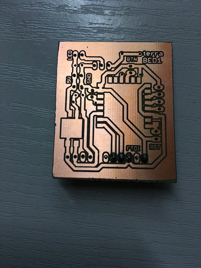 terramultimedia's tweet photo. #tgifProject Level 2 im @netz39 : #esp8266 bekommt ein geätzes Bettchen! Steuert Leselampe, RGB Stripe per #openHAB https://t.co/uFaVo90xMg