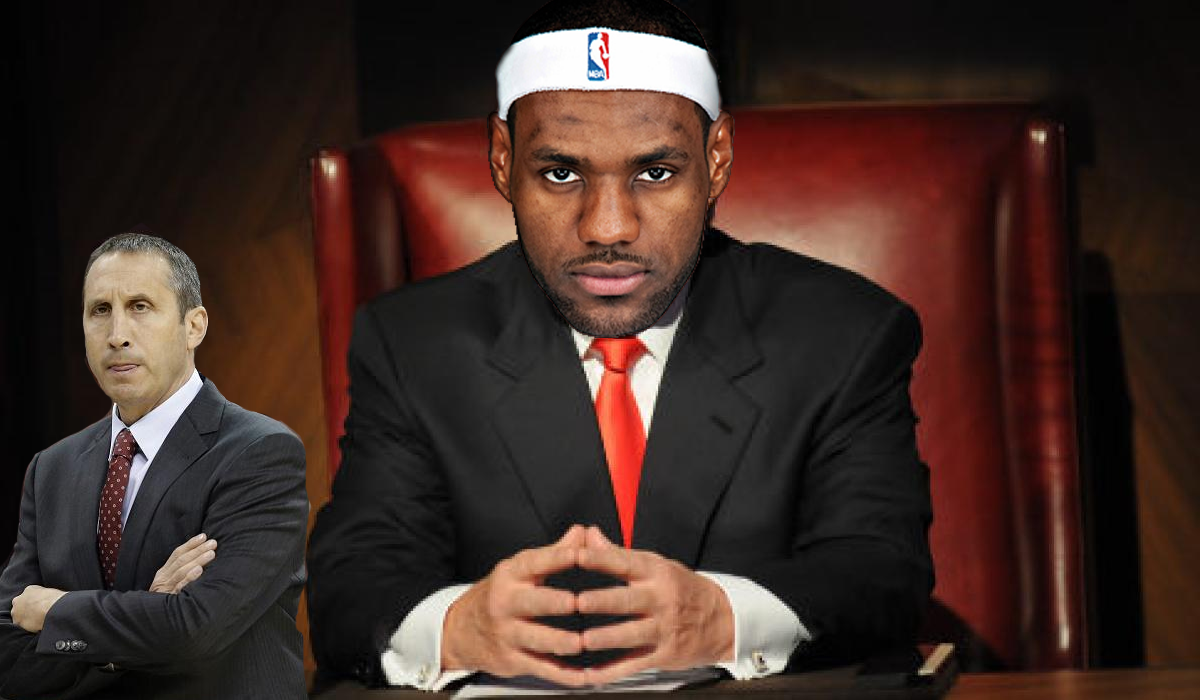 Troydan's tweet photo. The Bron has spoken. You had a good run David Blatt https://t.co/LXl3v8qil4