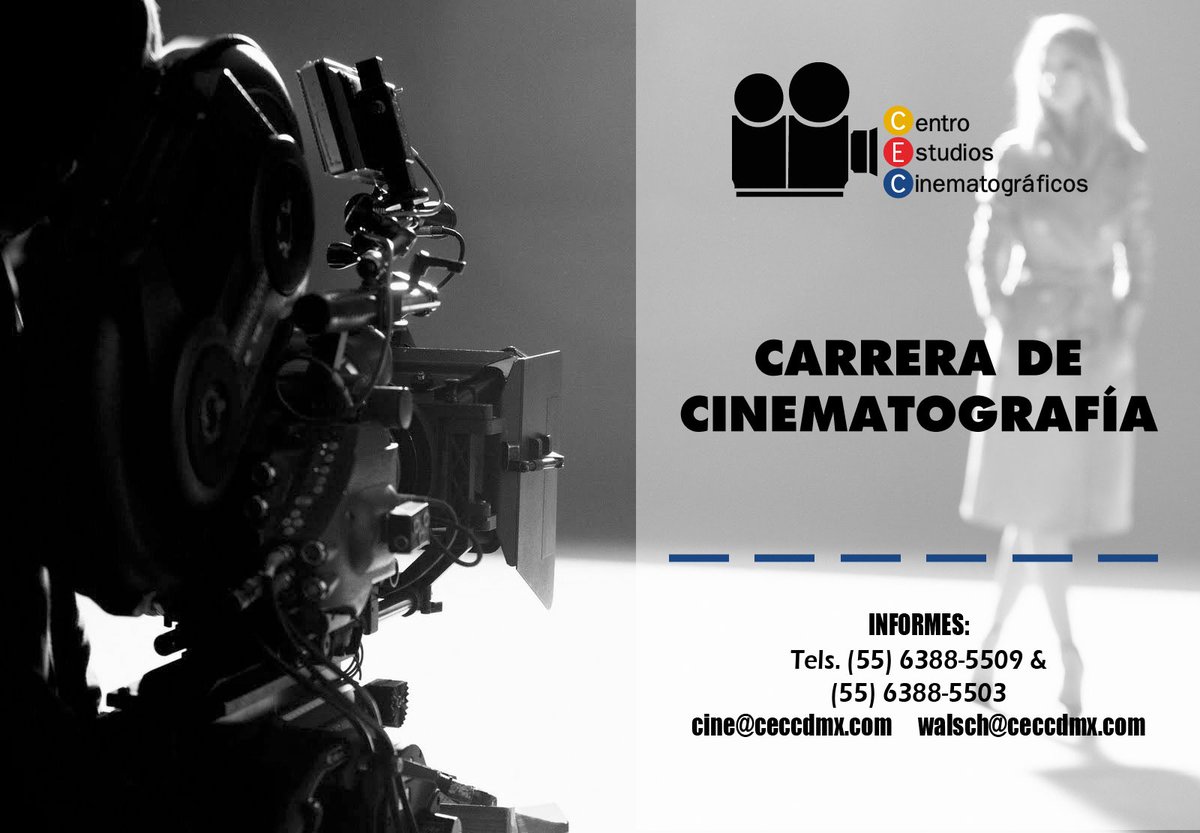 CECMexico's tweet photo. Todos tenemos planes en la vida y si uno de ellos es estudiar cine, ¡nosotros te apoyamos! https://t.co/Lya0fCC5pR