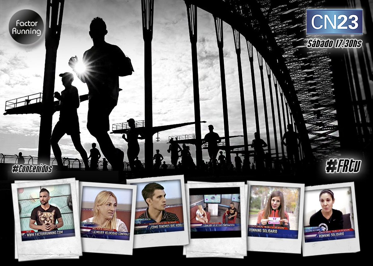 FactorRunning's tweet image. #FRtv Este sabado a las 17.30hs por #CN23 #Prog11: Vanesa Wohlgemuth + "Como hidratarnos" + "Run 4 a reason" y mas!