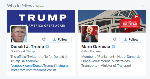 searchergirl's tweet photo. Well, that's a bizarre combination of follow suggestions, Twitter... https://t.co/kL3XLcuD8g
