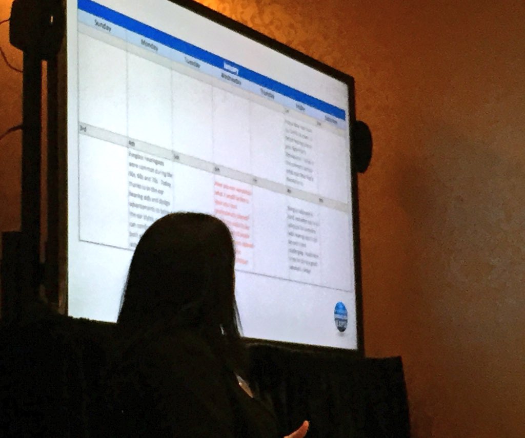 lolo88's tweet image. Color coding your digital calendar for paid posts- #goodtip #morganmason @starkeyhearing #StarkeyExpo @SONUShearing