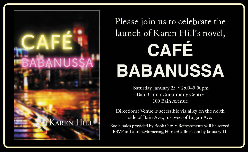 Karen Hill’s Cafe Babnussa Book Launch twasonline.com/?p=5220