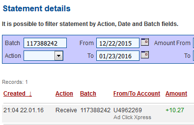 GKalember's tweet image. I am setting my proof withdrawal from the money I earned at ACX. Work from home Adclickxpress!No scam!@AdClickXpress