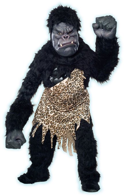 Look at the face on this #GorillaSuit! It's excellent! #GorillaCostume #ApeCostume https://t.co/1Baq76bUYa