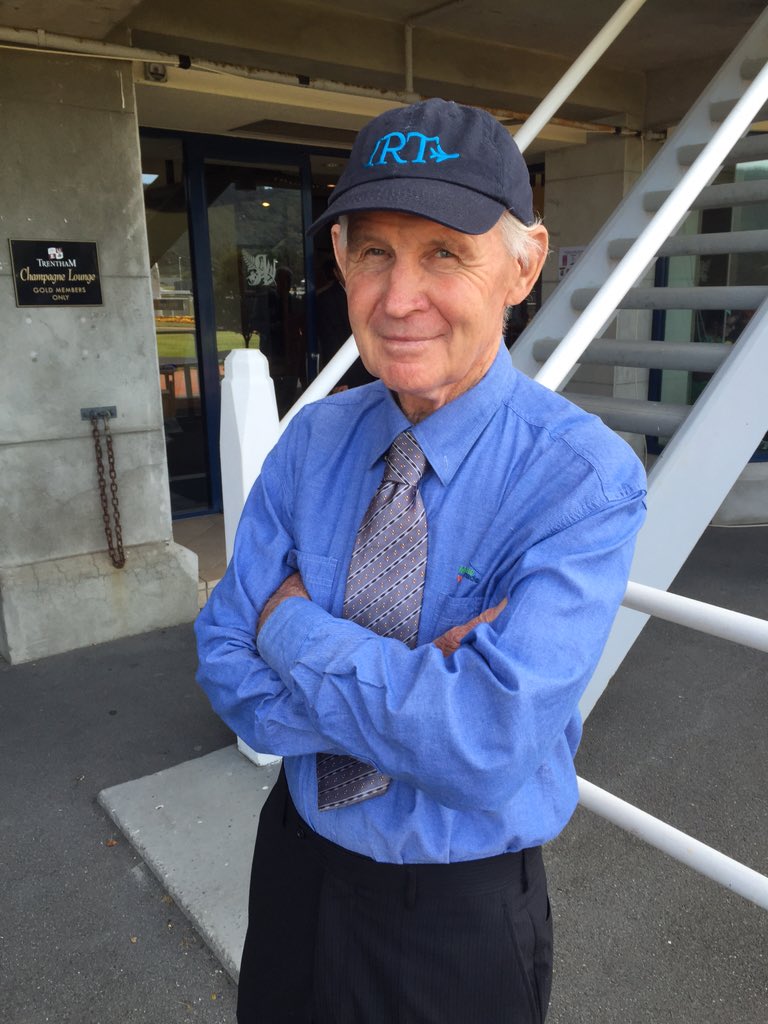 GregTourelle's tweet photo. Melbourne Cup winning jockey Michelle Payne's dad Paddy, at the Wellington Cup."#wellingtoncup https://t.co/4cRN6yfugp