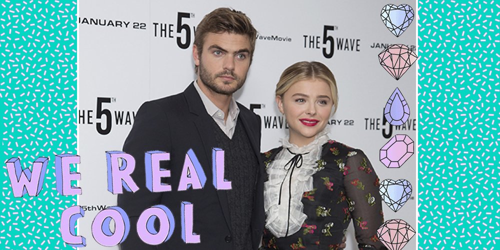 sugarscape's tweet photo. Chloë Grace Moretz and Alex Roe look mega babein' at The 5th Wave photocall https://t.co/Mzaw6TGka6 https://t.co/IhrLPq3LRC