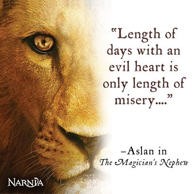 Official Narnia on X: More wise words from Aslan, in The Magician's  Nephew. #Narnia  / X