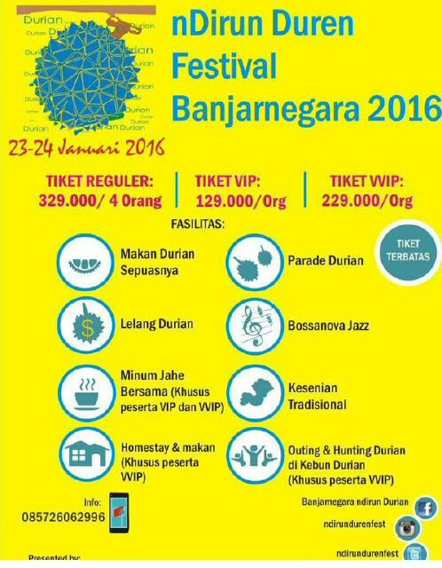 update_BARA's tweet photo. Ayo ikuti "nDirun Duren Festival 2016" | 23-24 Jan 2016 | dsn Dirun, Sigaluh, #Banjarnegara #EventBARA #FestivalBARA https://t.co/Ac33uOtaj4